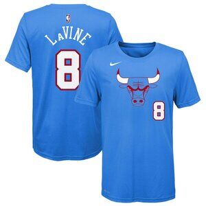 Nike  Chicago Bulls Zach LaVine Nike Blue 2019/20 City T-Shirt